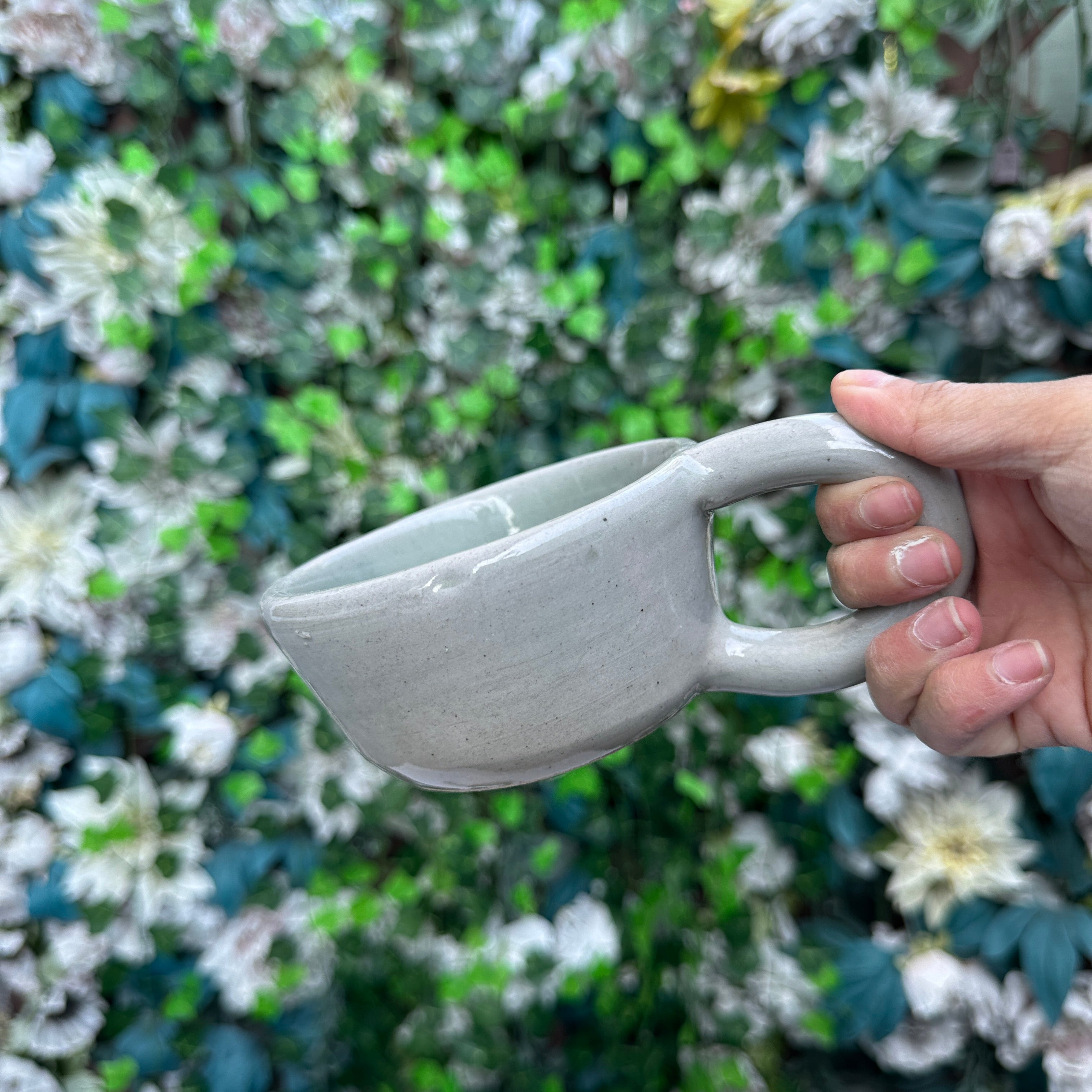 Celadon Blue Chunk Teacup Set