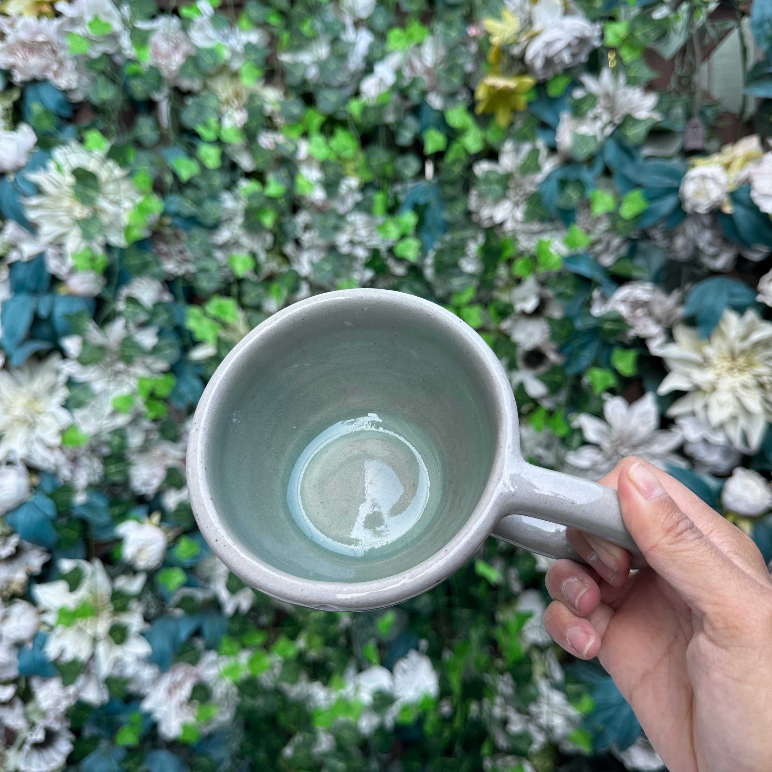 Celadon Blue Chunk Teacup Set