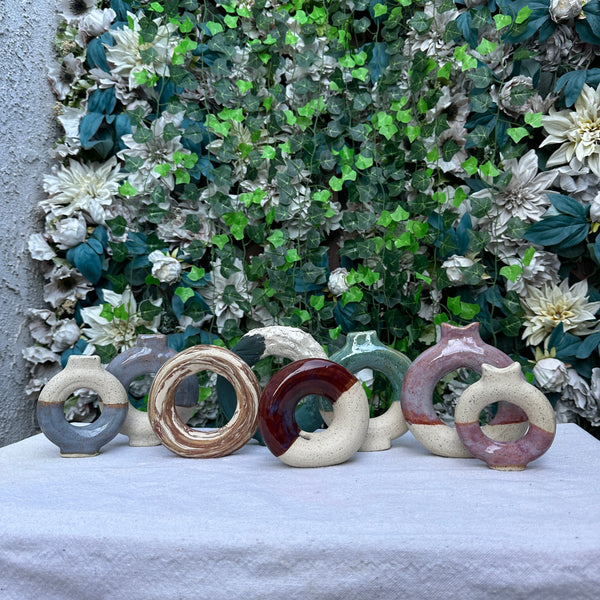 Cotton Candy Skies Donut Vase Set