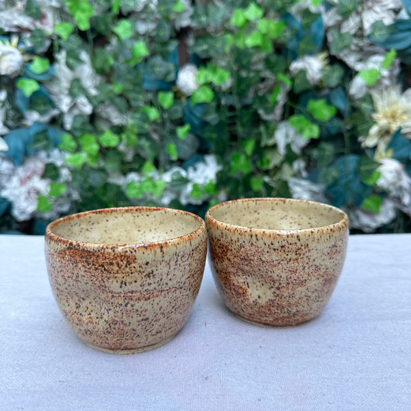 Cinnamon Speckle Thumb Cup Set