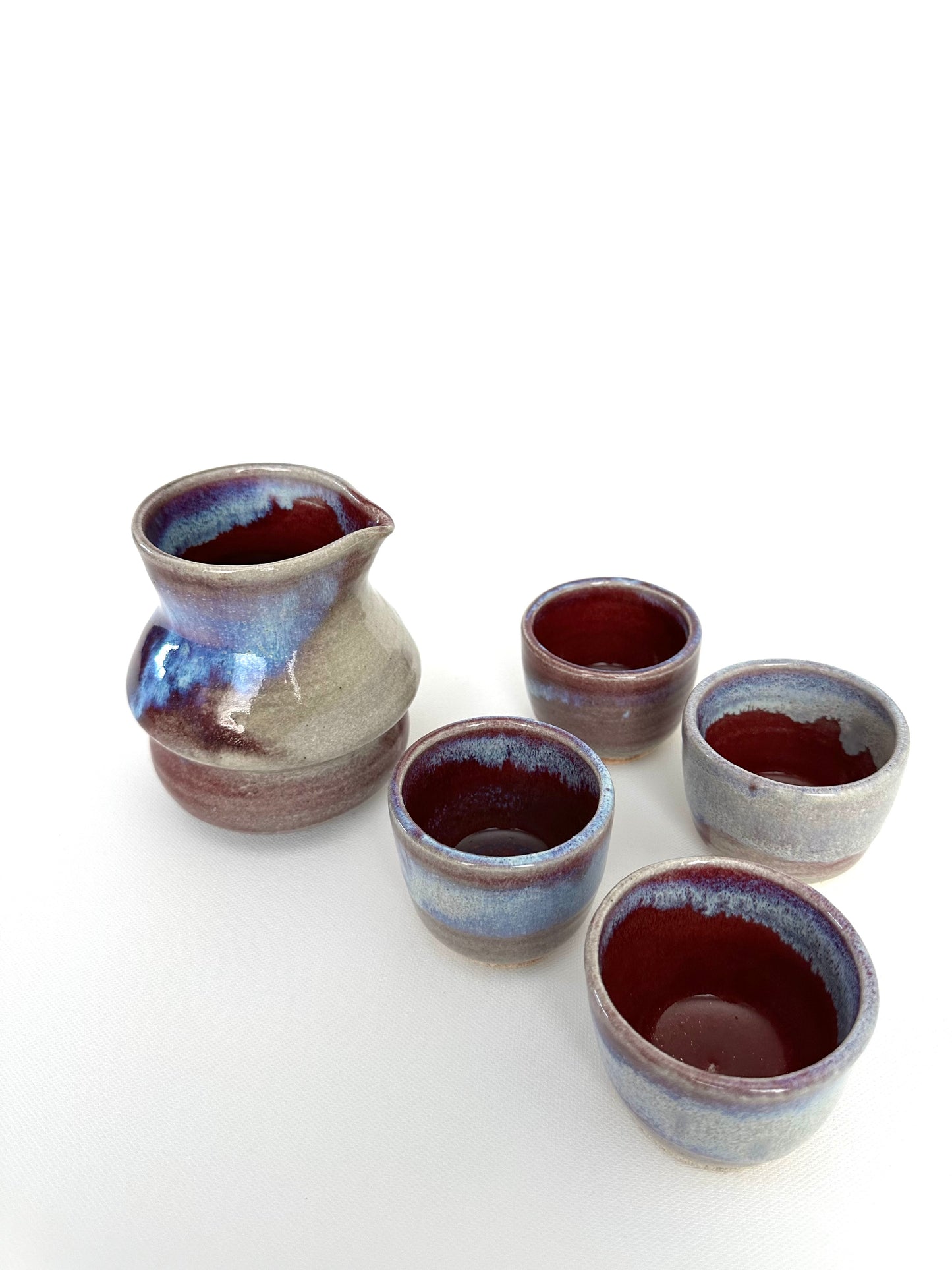 Sake Set with 4 Cups