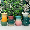 Orange To Green Ombré Matte Large Vase