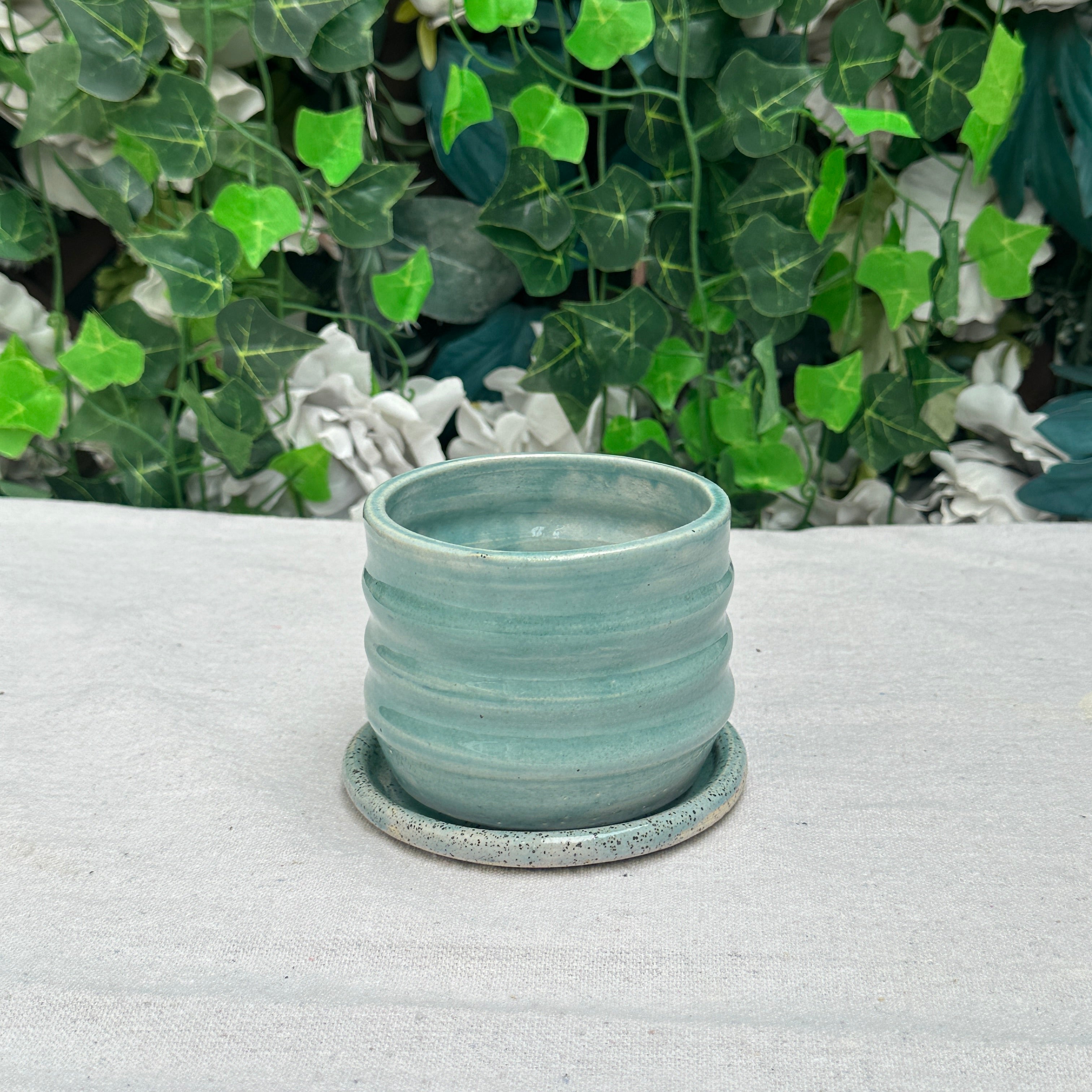 Robin's Egg Blue Planter