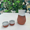 Sedona White Dipped Glossy White Sake Set #1