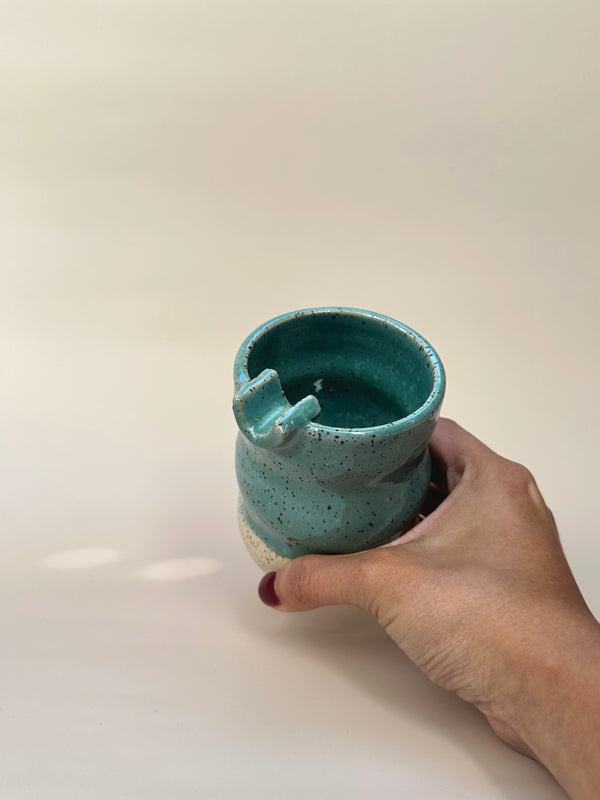 Baby Blue "Breathe" Ashtray Cup