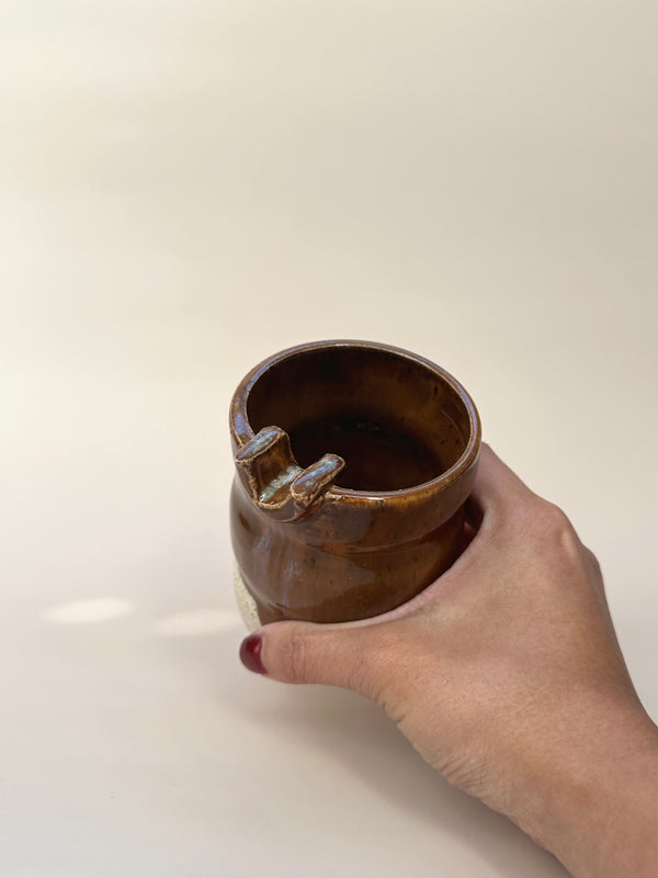 Burnt Umber "Breathe" Ashtray Cup