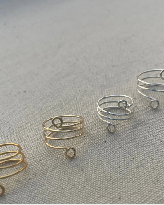Spiral Ring v.2 (Silver or Gold)