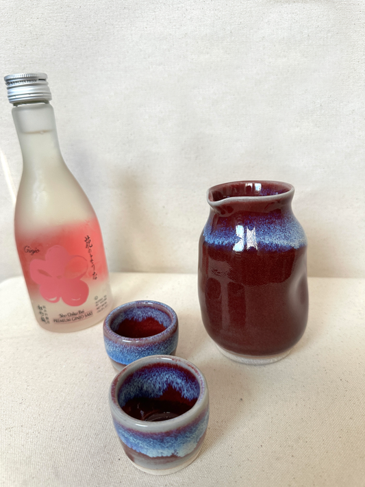 Blue Raspberry Sake Set