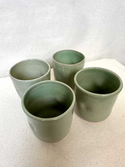Green Apple Thumb Cup Set (4)