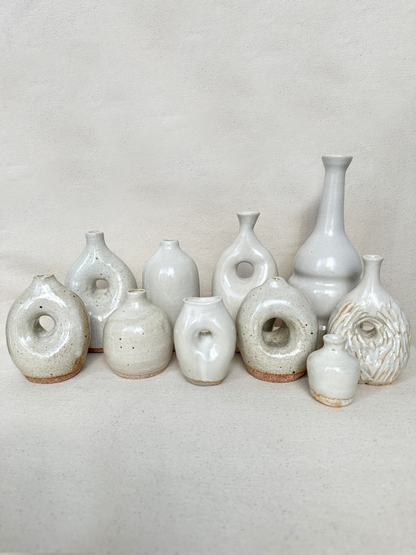 Cream Donut Vase Set (3) v.3